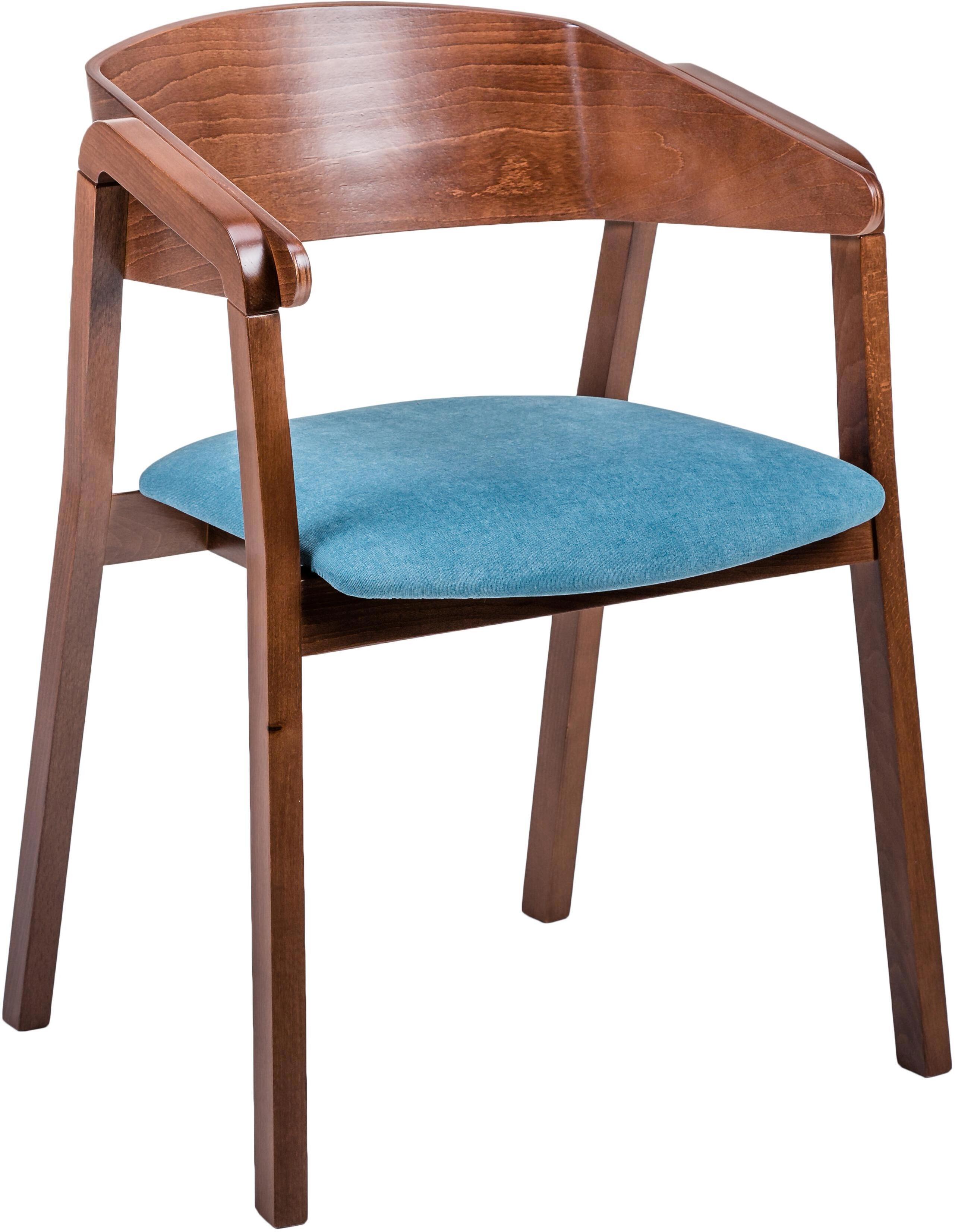 91078018 Кухонный стул noce 59.5x77x50 см микровелюр цвет голубой Dalia STLM-0472412 R-HOME