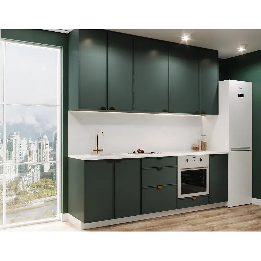 Фальшпанель Konsensa Инта для кухонных шкафов 10×102 см зеленый МДФ 89417920 STLM-1585284 - Вид №6