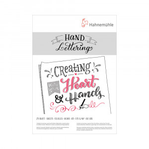 10628990 Альбом-склейка для леттеринга "Hand Lettering" 170 г/м2 15 х 21 см склейка 25 л. Hahnemuhle