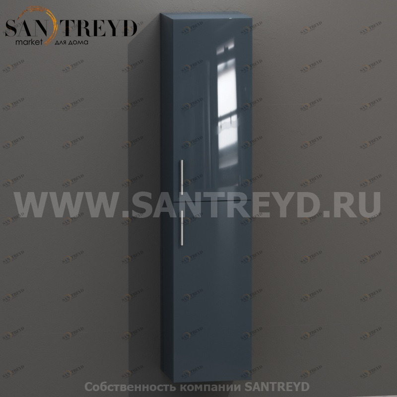 MDC158 Высокий шкаф с двумя створками 160 см серый Globo 4ALL Италия Ceramica Globo