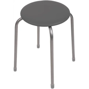 Табурет Ника Эконом 2 ТЭ2/С 32x46.5x32 см ножки металл/серый сиденье искусственная кожа серый