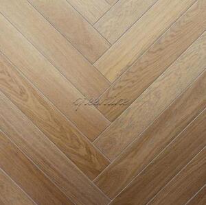 Паркет Ёлка GreenLine Флоренция Дуб Натур с брашью (Текстурированная) 500х125 мм.