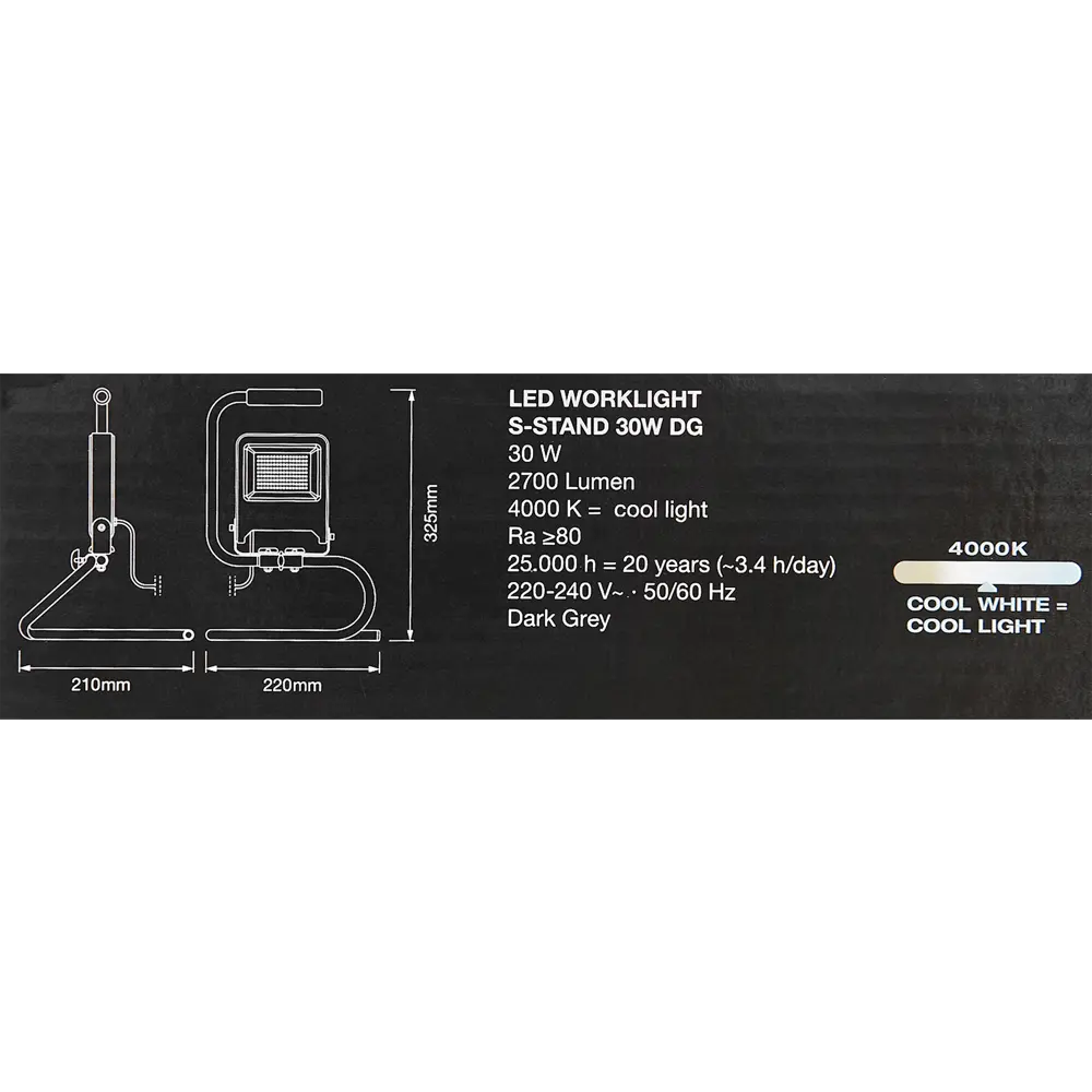 Прожектор светодиодный уличный Ledvance Work Light 30 Вт 4000K IP65 переносной, нейтральный белый свет 82354991 STLM-2025709  - Вид №6