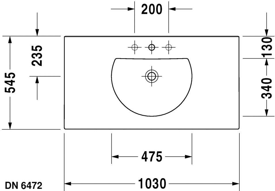 049910 Подвесная раковина настенная овальная Duravit Darling New белая - Вид №5