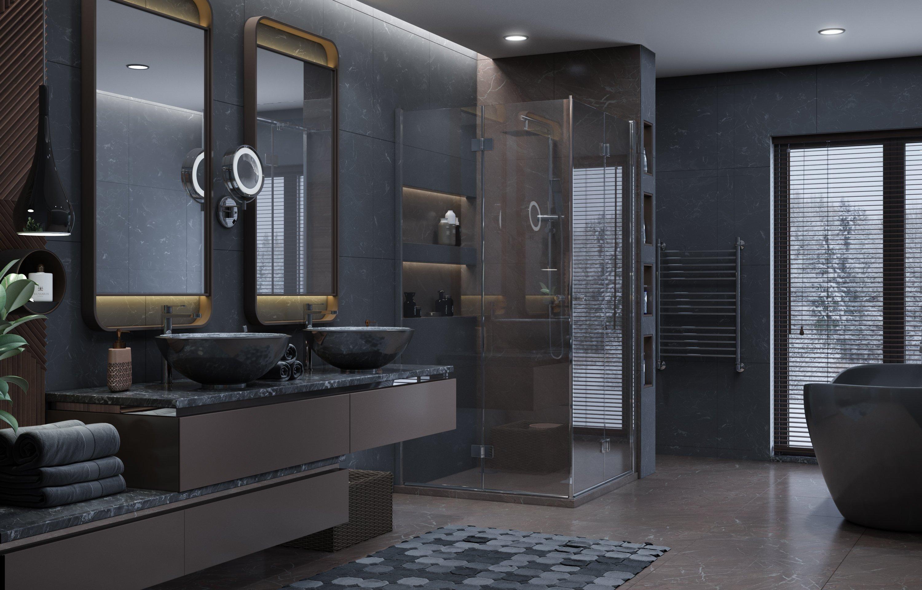 Душевое ограждение Ambassador Diamond 12011110 (1000x1000x2000), 1 место - Вид №1