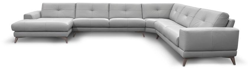 Rossini Sofas Угловой диван из кожи с шезлонгом sun-id-1374015 - Вид №2