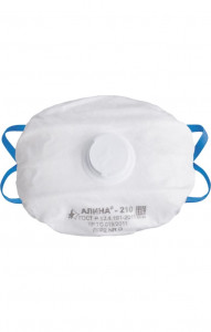 5030071 Респиратор с клапаном выдоха Алина®-210 FFP2 NR D  Средства защиты органов дыхания  размер