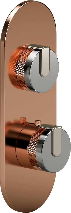 E-8026-R1PCE0-L1PN-RG-T Планка M-Series с 2 ручками - Внешняя часть GRAFF MOD+