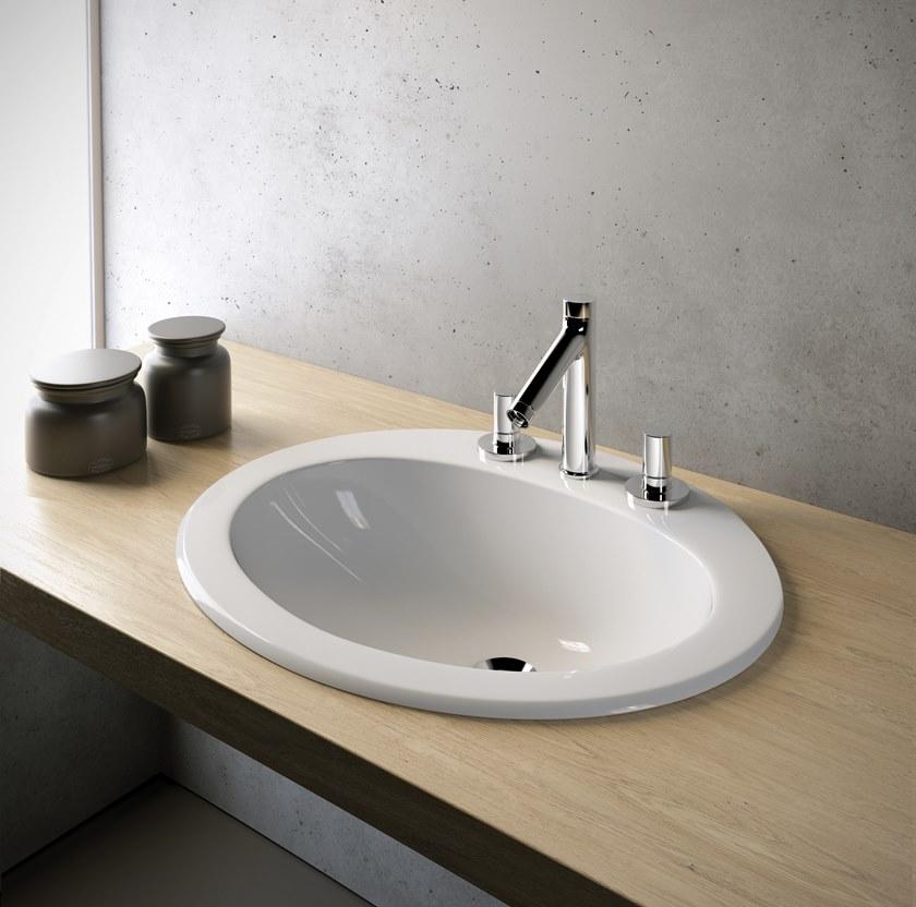 Lil4662101 Накладная раковина на столешницу  овальная Olympia Ceramica LAVABI D'ARREDO - Вид №1