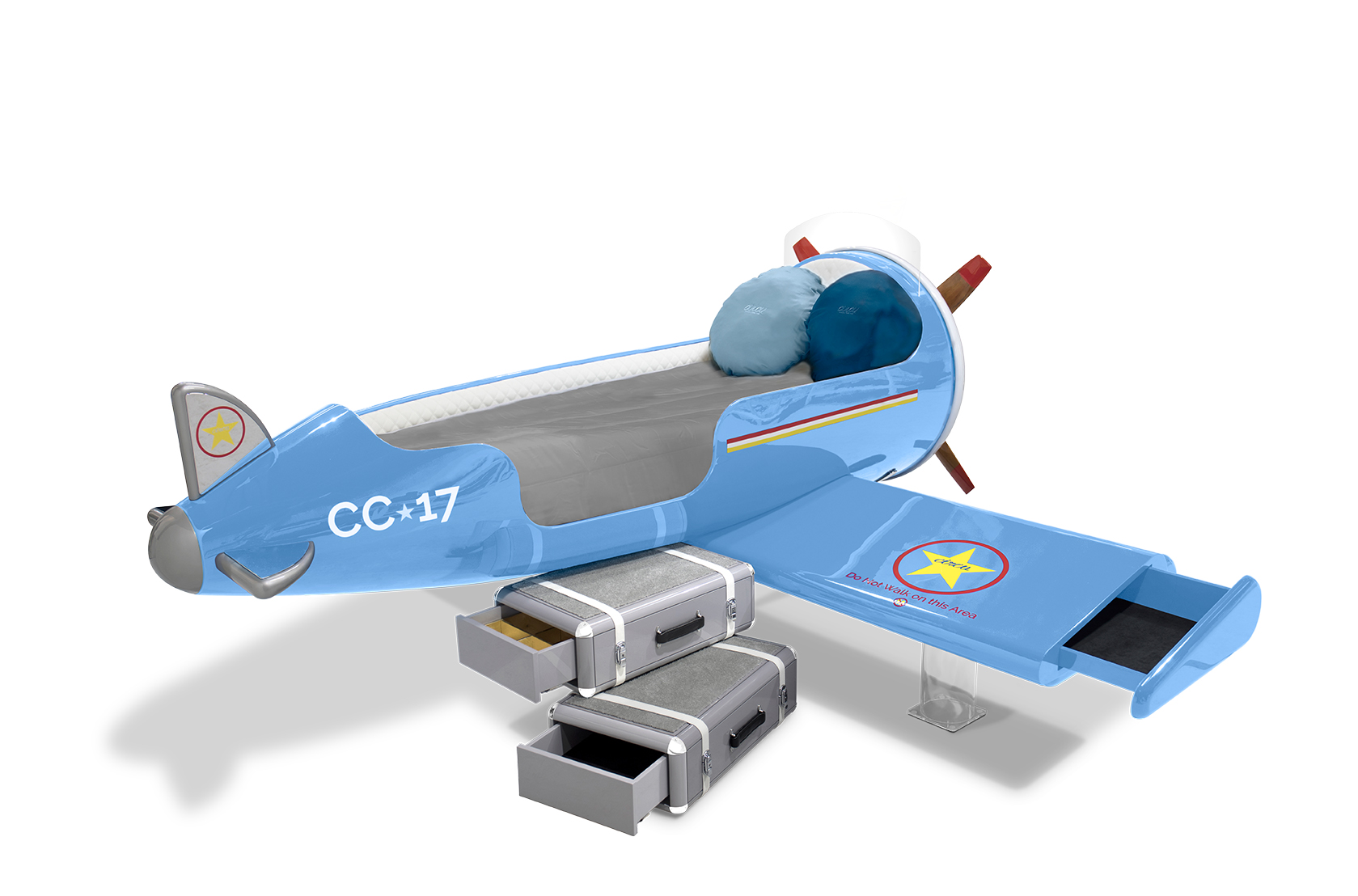 CIST20 Детская кровать самолет Sky One Circu  - Вид №6