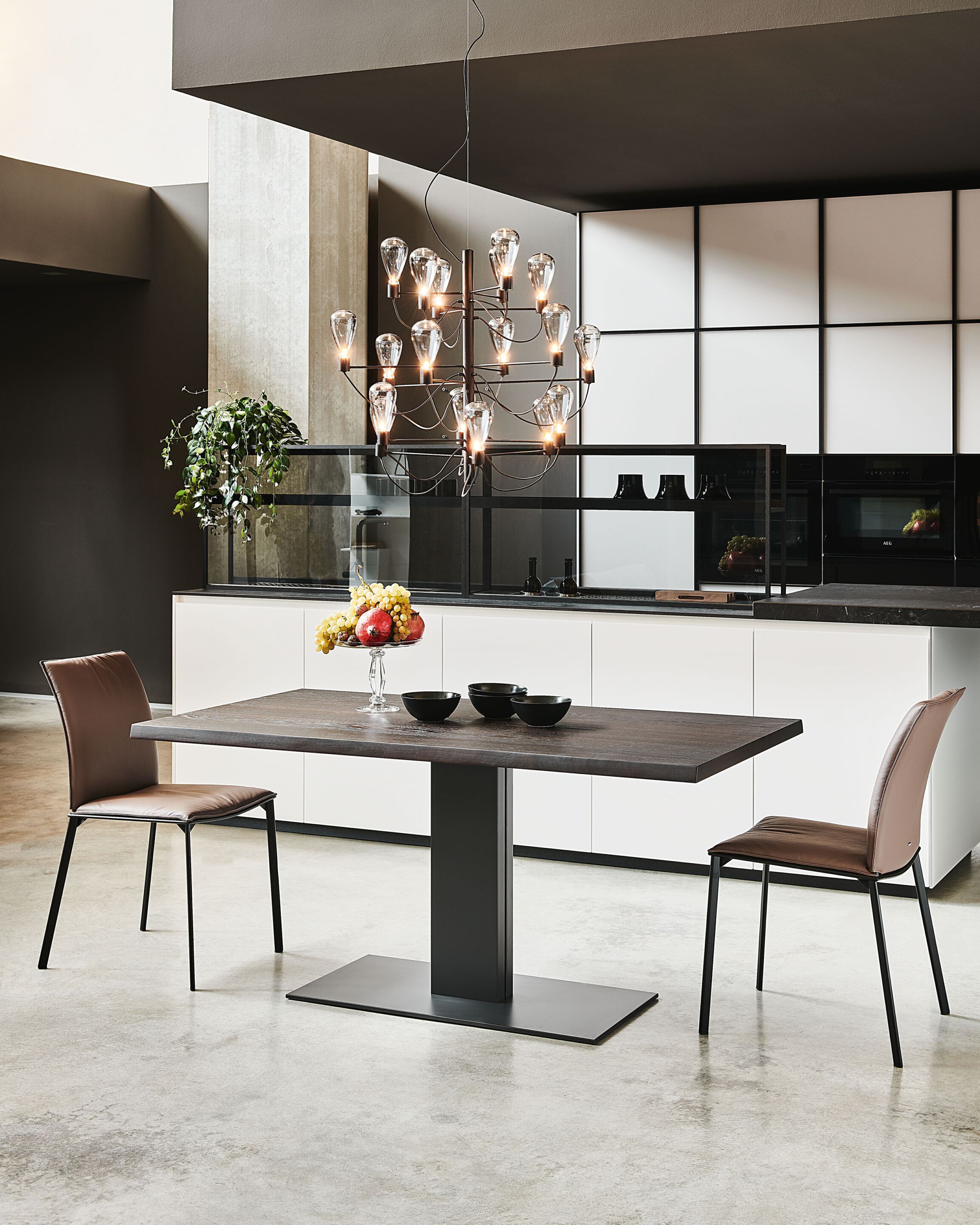 Прямоугольный стол из нержавеющей стали и дерева Cattelan italia ELVIS WOOD ARCH-00087081 - Вид №1