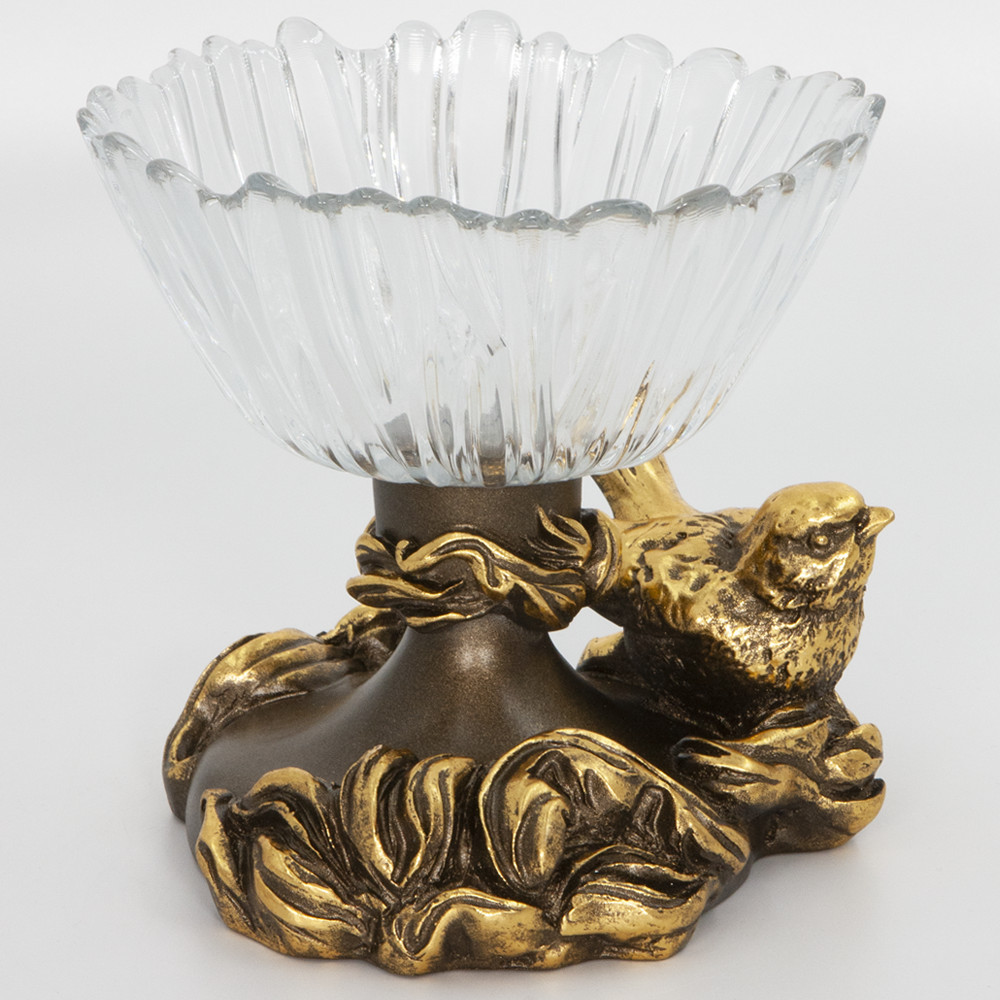 52087 Фруктовница-конфетница Белла Бронза BOGACHO 4627179654627 - Вид №1