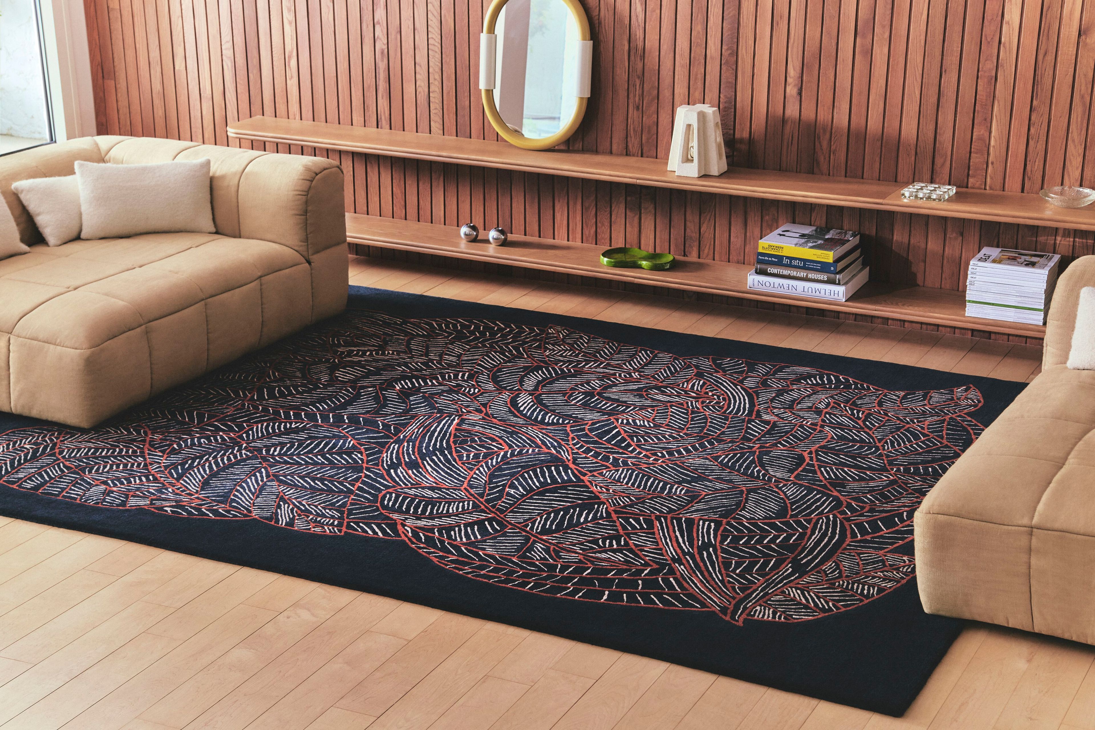 Шерстяной ковер ручной работы Toulemonde Bochart EDEN BLEU ARCH-00139556