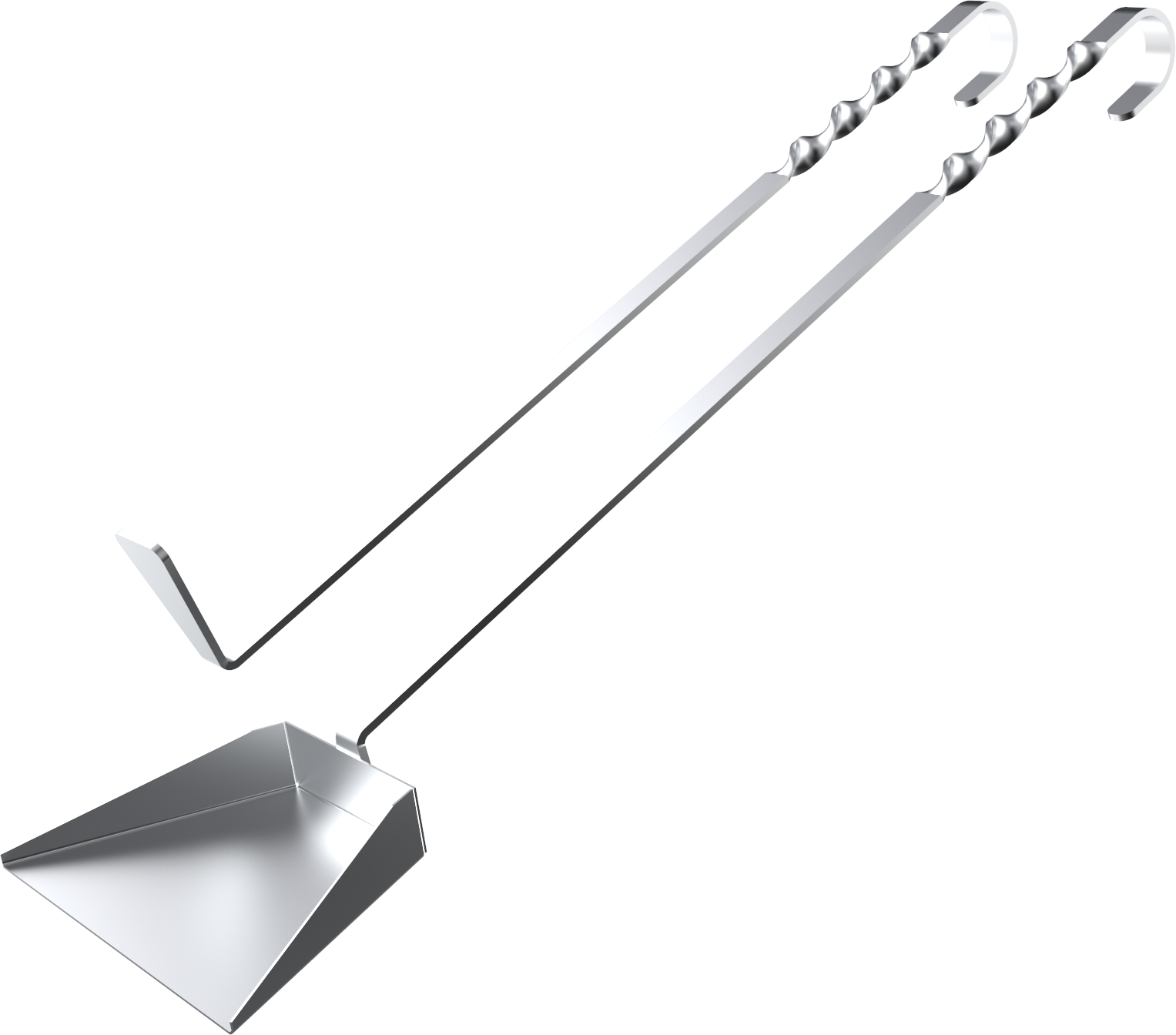 90262645 Набор кочерга-совок ВЗР2255Ш Stainless сталь STLM-0154360 GRILLUX