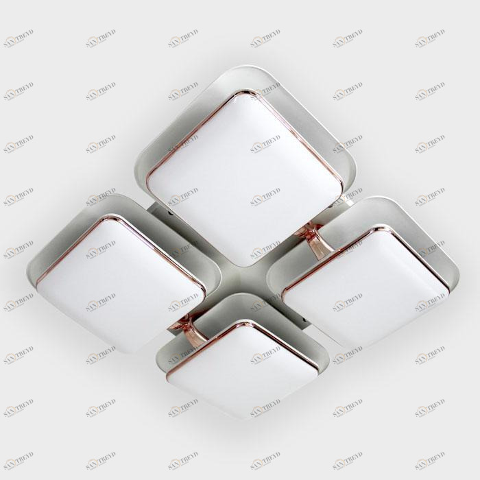 Потолочный светодиодный светильник Ambrella light Orbital Granule FG2034 WH 128W+48W D670*670 AMBRELLA LIGHT ORBITAL GRANULE 223553 Белый 