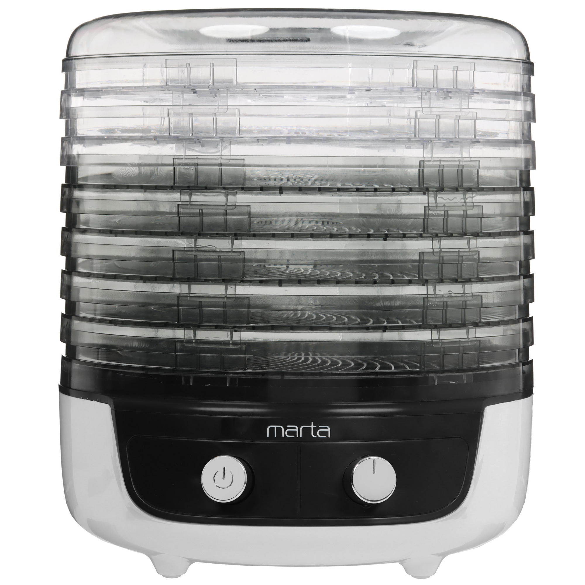 9907020 Сушилка для овощей и фруктов MARTA MFD-8017PS белый STDN-0060086 - Вид №1