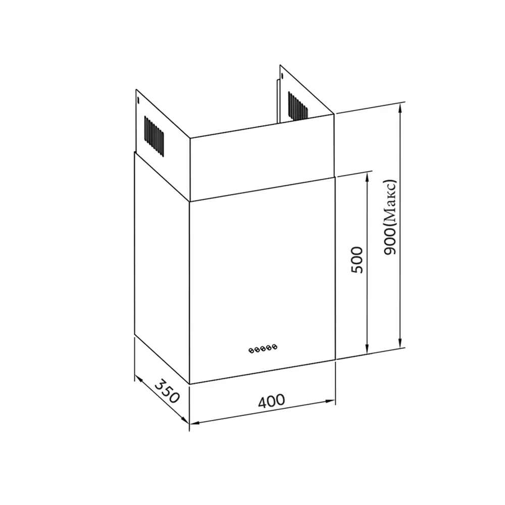 ORE Башня — вытяжка кухонная в стиле скандинавского минимализма 82495875 STLM-0028662 - Вид №7
