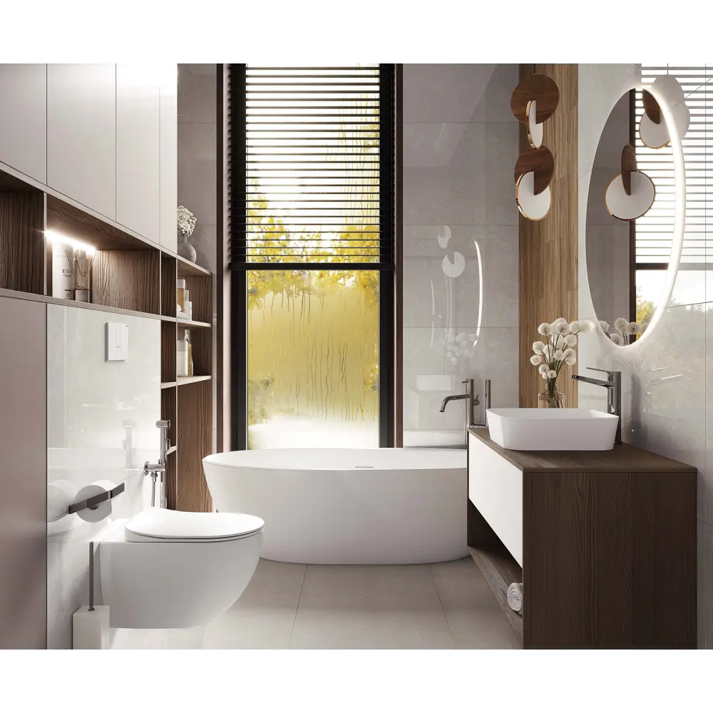 Глазурованный керамогранит Laparet French Smoke 60x120 см 1.44 м² глянцевый цвет светло-серый STLM-2044266 - Вид №2