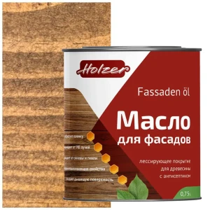 90407659 Масло для фасадов HOLZER MFASAD075Konyak цвет коричневый 0.75 л STLM-0853693