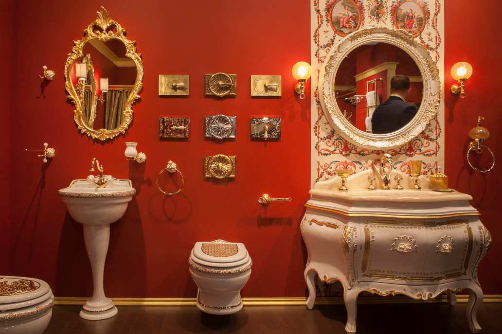 Тумба под раковину MIGLIORE Vittoria ML.VIT-BA115.DS.BR Decape Sabbia с декором.BRonzo GM.VIT-BA115.DS.BR - Вид №4