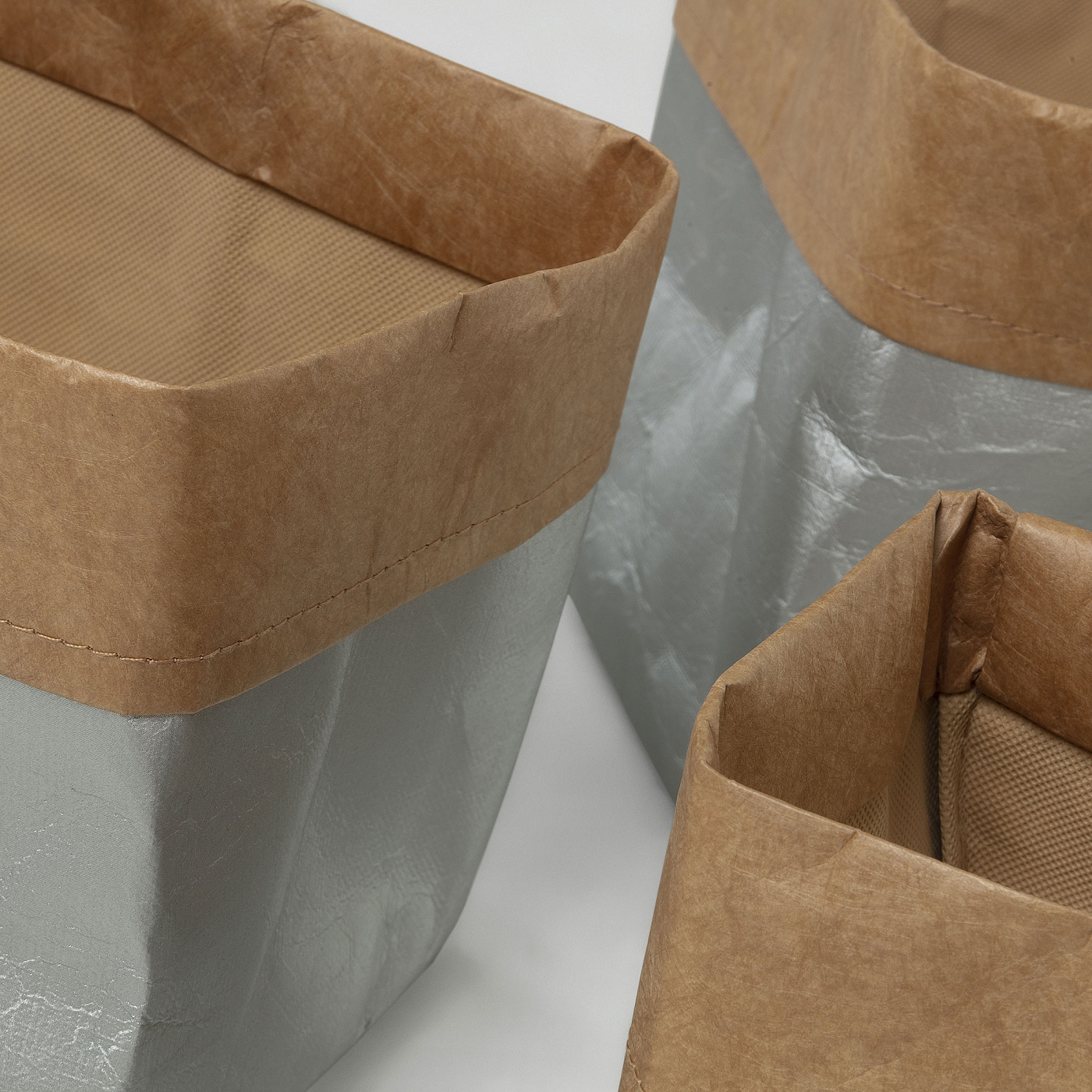 064563 Комплект Kamura 3 корзины серебристый La Forma Kamori  - Вид №1