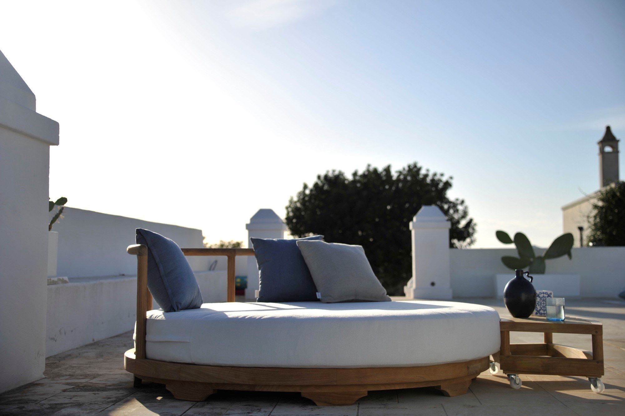 Садовая кровать из акрила и тика Unopiù Pevero ARCH-00132400 - Вид №7