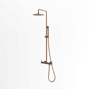 Настенная термостатическая душевая колонка из нержавеющей стали с ручным душем