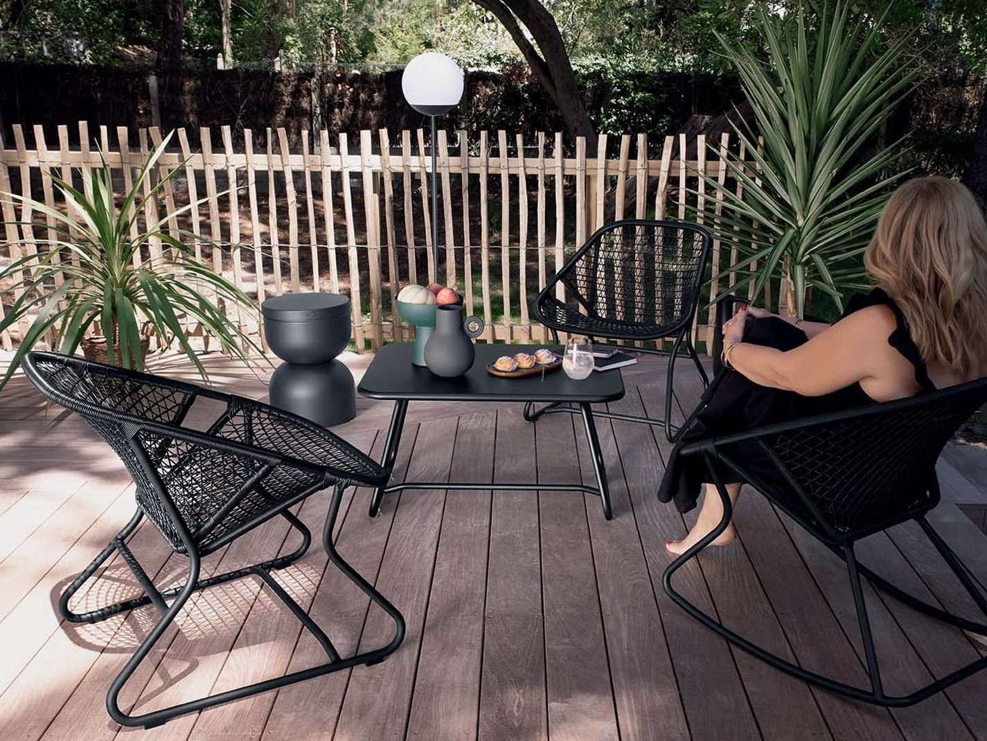 Алюминиевое кресло-качалка Fermob Шестидесятые ARCH-00069600 - Вид №2