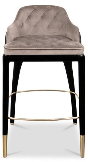 LUXXU Высокий кожаный барный стул с подставкой для ног Charla sun-id-1474859 - Вид №1