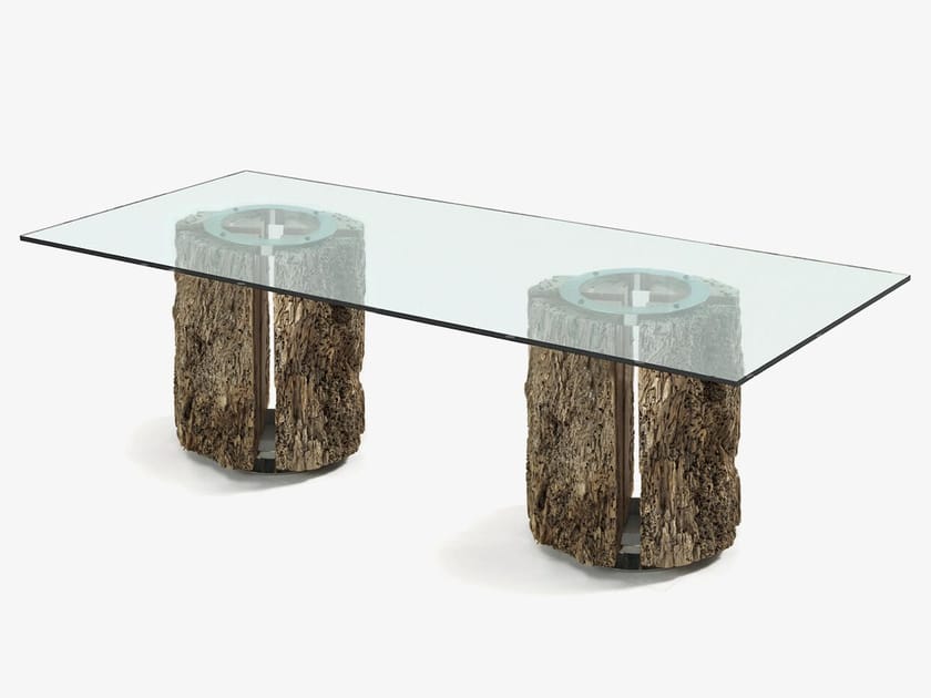 Прямоугольный стеклянный стол Riva 1920 Briccole ARCH-00099151