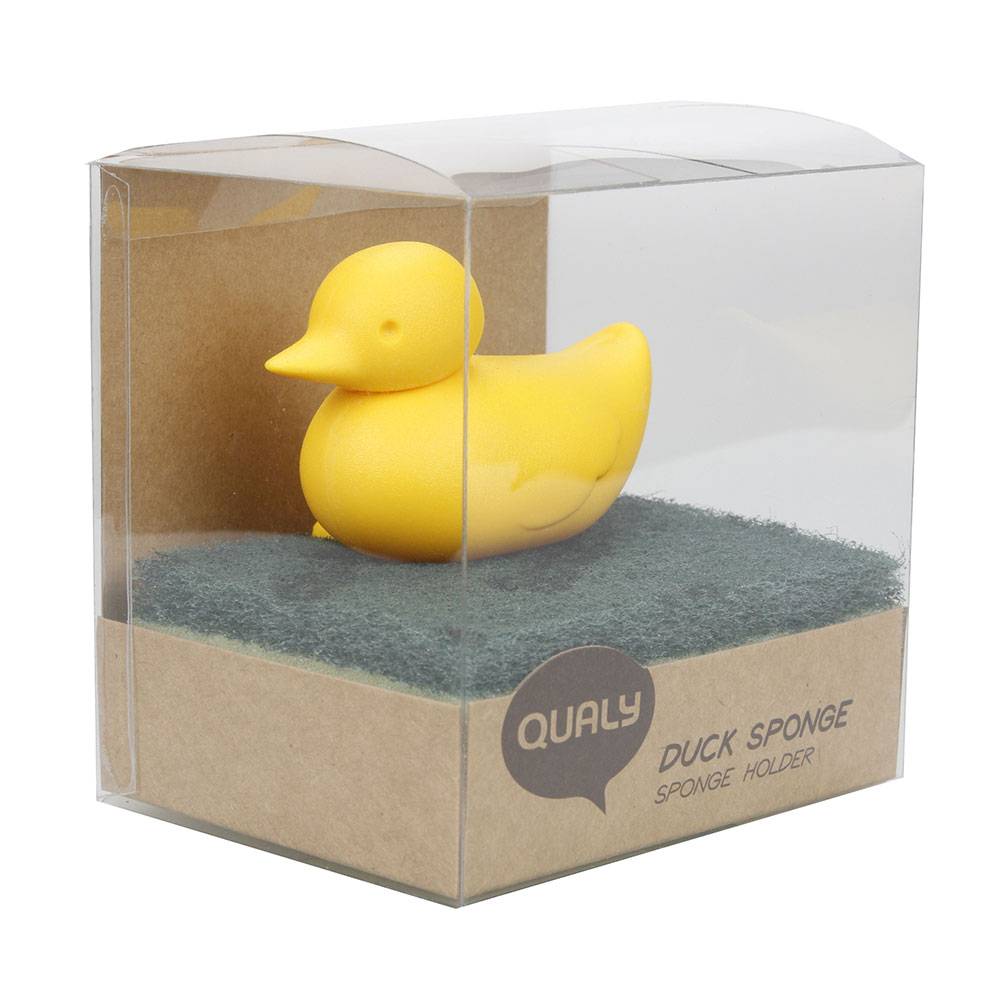 QL10225-YW Держатель для губки duck жёлтый Qualy  - Вид №3
