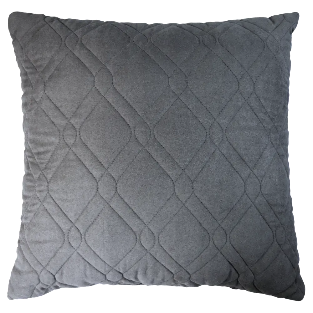 LINEN WAY Декоративная подушка 43×43 см стального цвета с замшевой текстурой 83022394 STLM-0038775