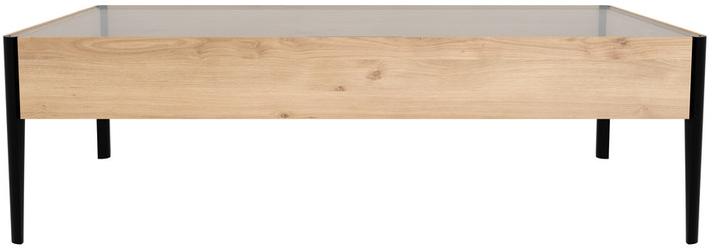 Ethnicraft Прямоугольный журнальный столик из дерева и стекла Oak window 051427 - Вид №2