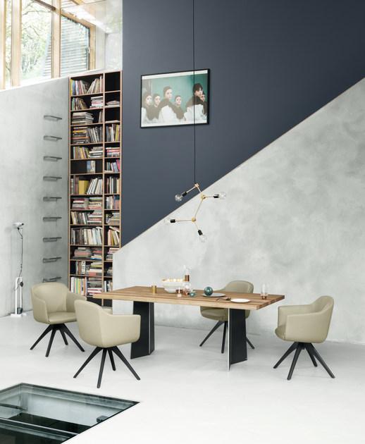 Rolf Benz Стул на козелке из ткани с подлокотниками sun-id-1513148 - Вид №4