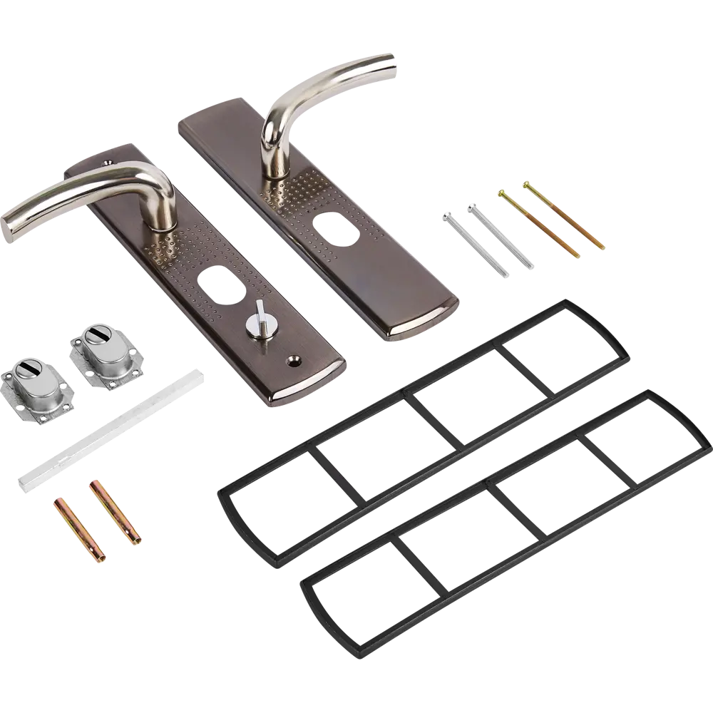 НОРА-М Ручка дверная на планке с автозапиранием для правых дверей 85539453 STLM-0893431 - Вид №2