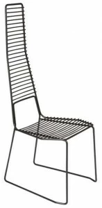 Casamania & Horm Металлический стул-санки с высокой спинкой Alieno