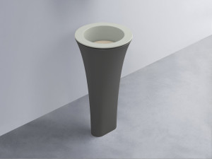 AMLA45-PM+AMPILT-LN+AMCOLT-CM Раковина Amedeo Tondo отдельностоящая cielo Enjoy + Amedeo