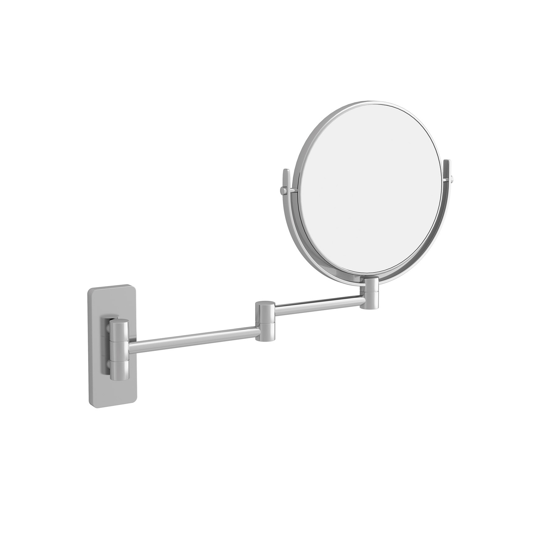 26768 SALGAR Зеркало BEAUTY круглое настенное и складывающееся увеличительное (x3) 