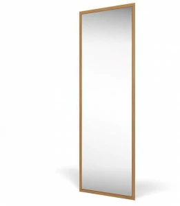 DWFI Прямоугольное зеркало из шпона дерева в раме  00002647