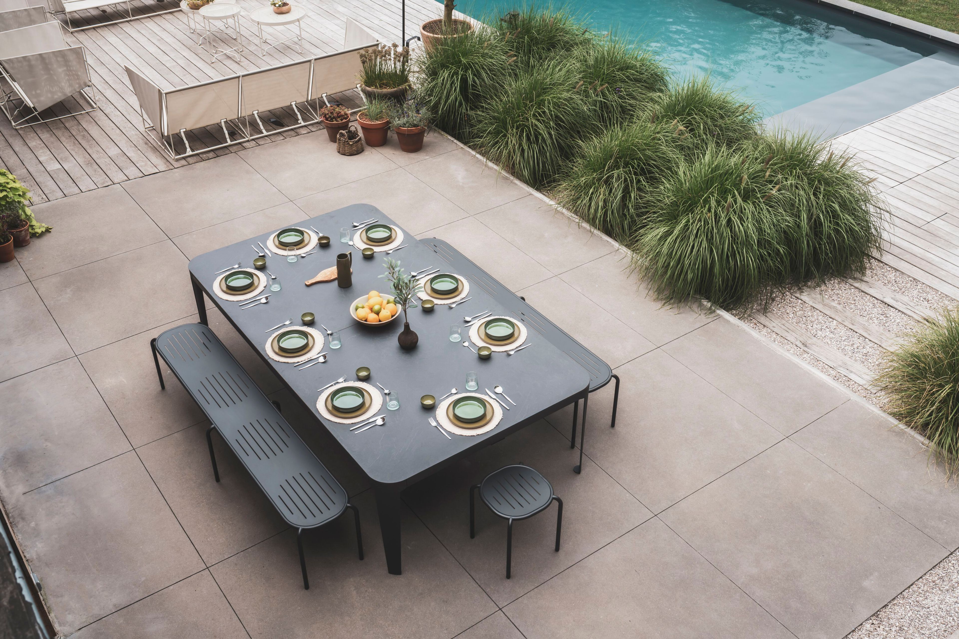 Низкий стул из оцинкованной стали Cornilleau Hyphen ARCH-00037036 - Вид №3