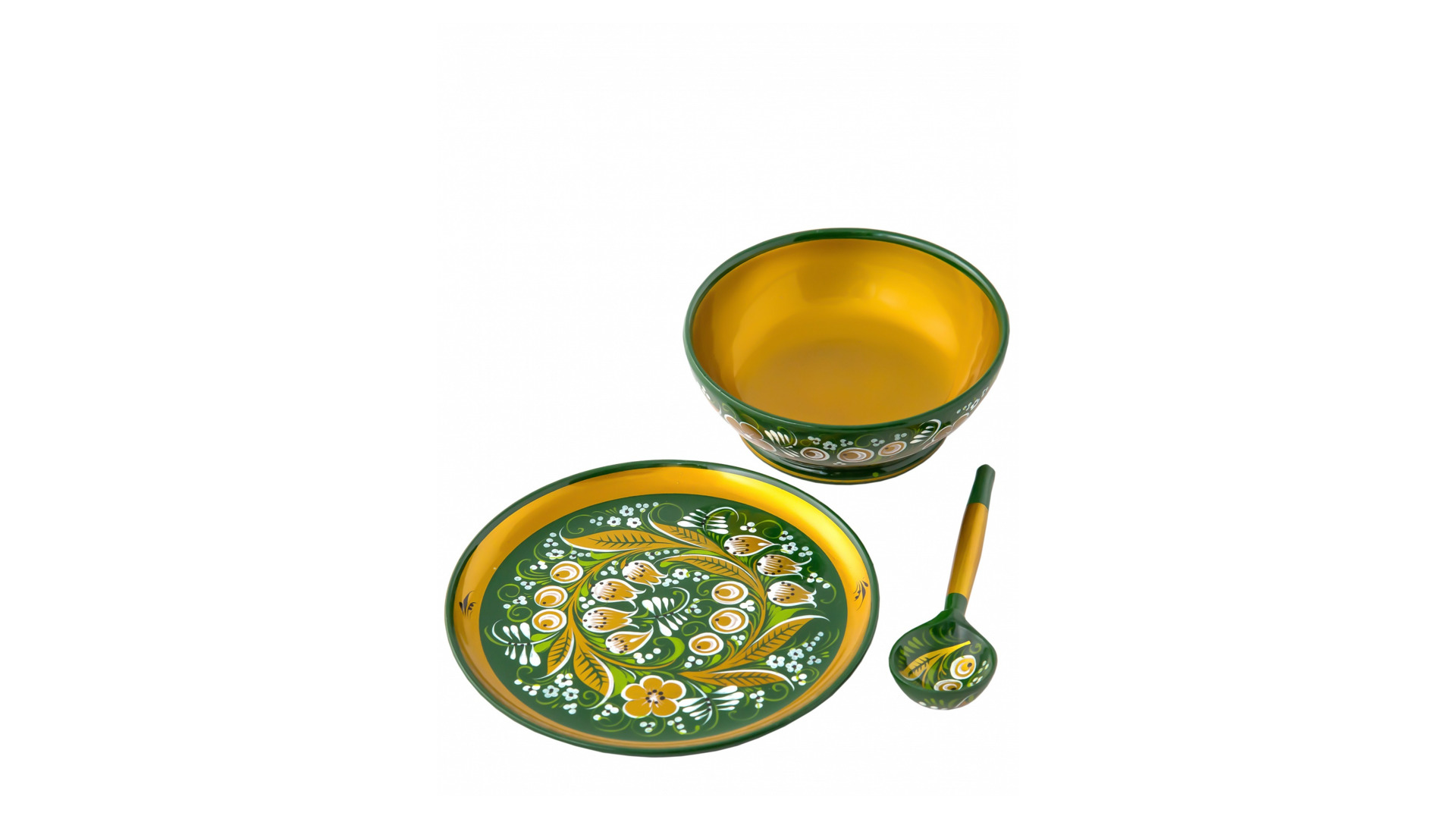 10660466 Хохломская Роспись Набор "Добрый вечер" 21-но предметный (Высшая категория) Дерево  - Вид №2