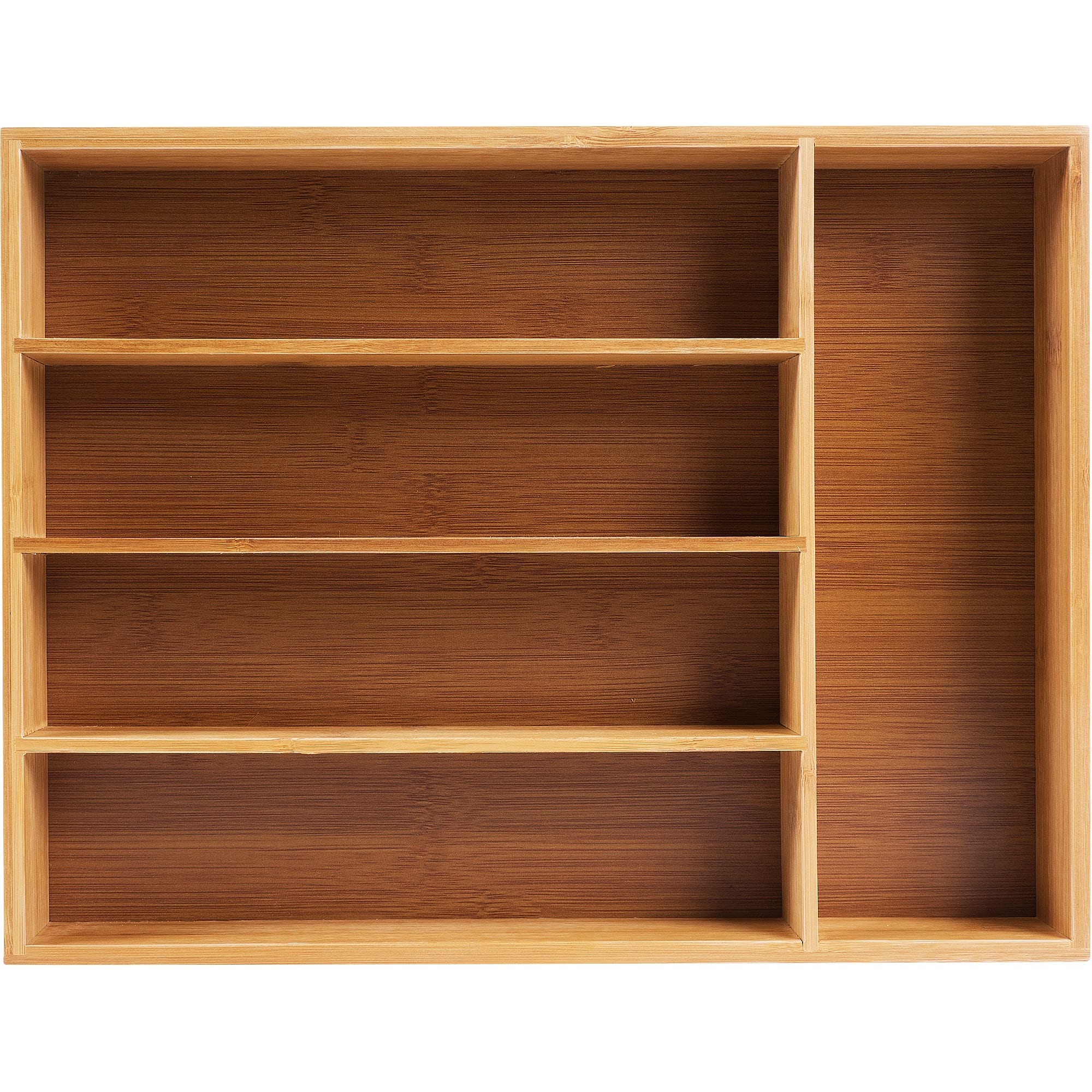 13070198 Лоток для столовых приборов 5 отделений 36х27х5см, бамбук Santreyd  - Вид №1