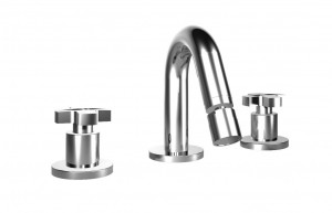 42403 Смеситель для биде с тремя отверстиями и сливом clicclac. Bongio Alcor