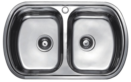HB4980T Кухонная мойка , полированная сталь Haiba  - Вид №1