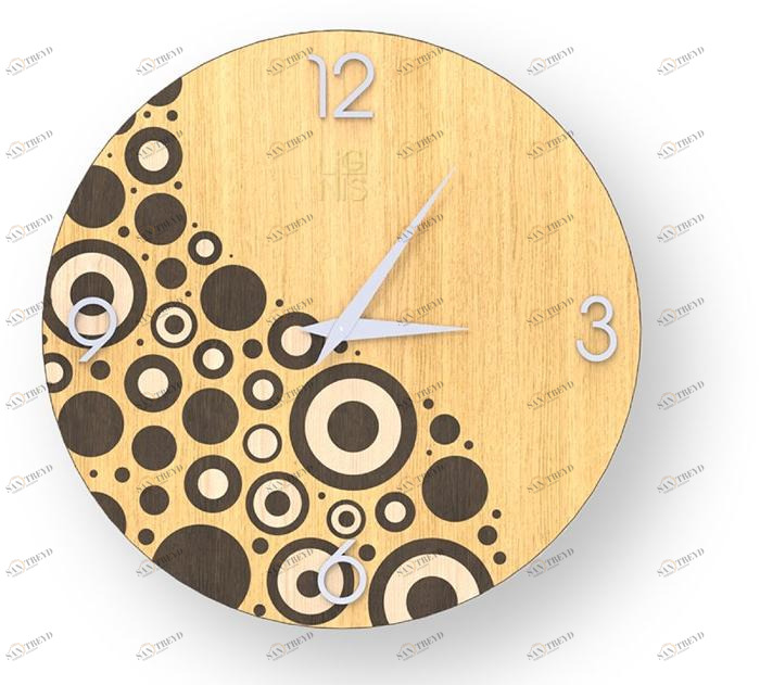 LIGNIS® Настенные часы из инкрустированного дерева Dolcevita brio 10.017 / 10.095