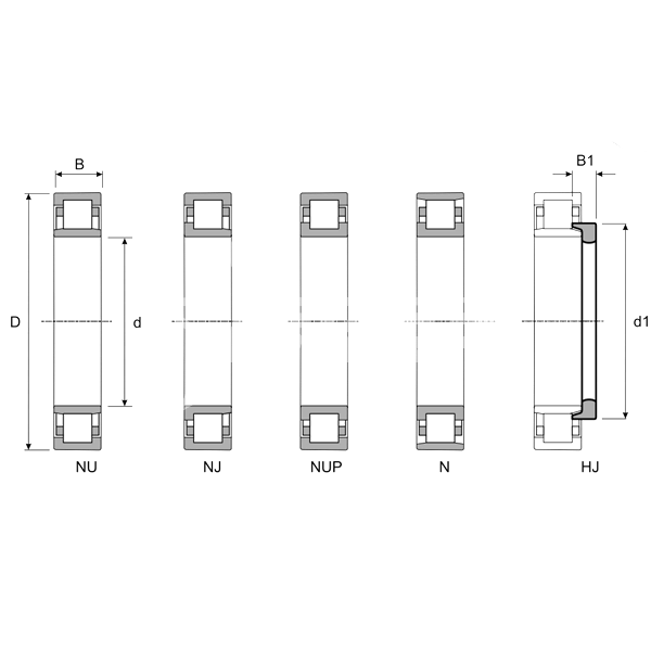 IS2153 Подшипник NU212 ECM/C3 ISKRA  - Вид №2