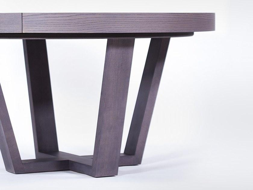 Anesis Раздвижной круглый обеденный стол из массива дерева  T147  - Вид №2