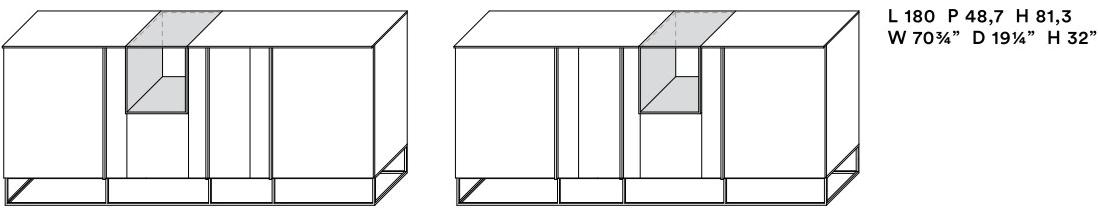 JESSE Комод деревянный с распашными дверцами Tate sun-id-1369834 - Вид №2