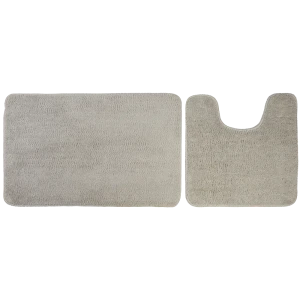 Набор ковриков для ванной комнаты Presto 45x70/45x45 см цвет серый