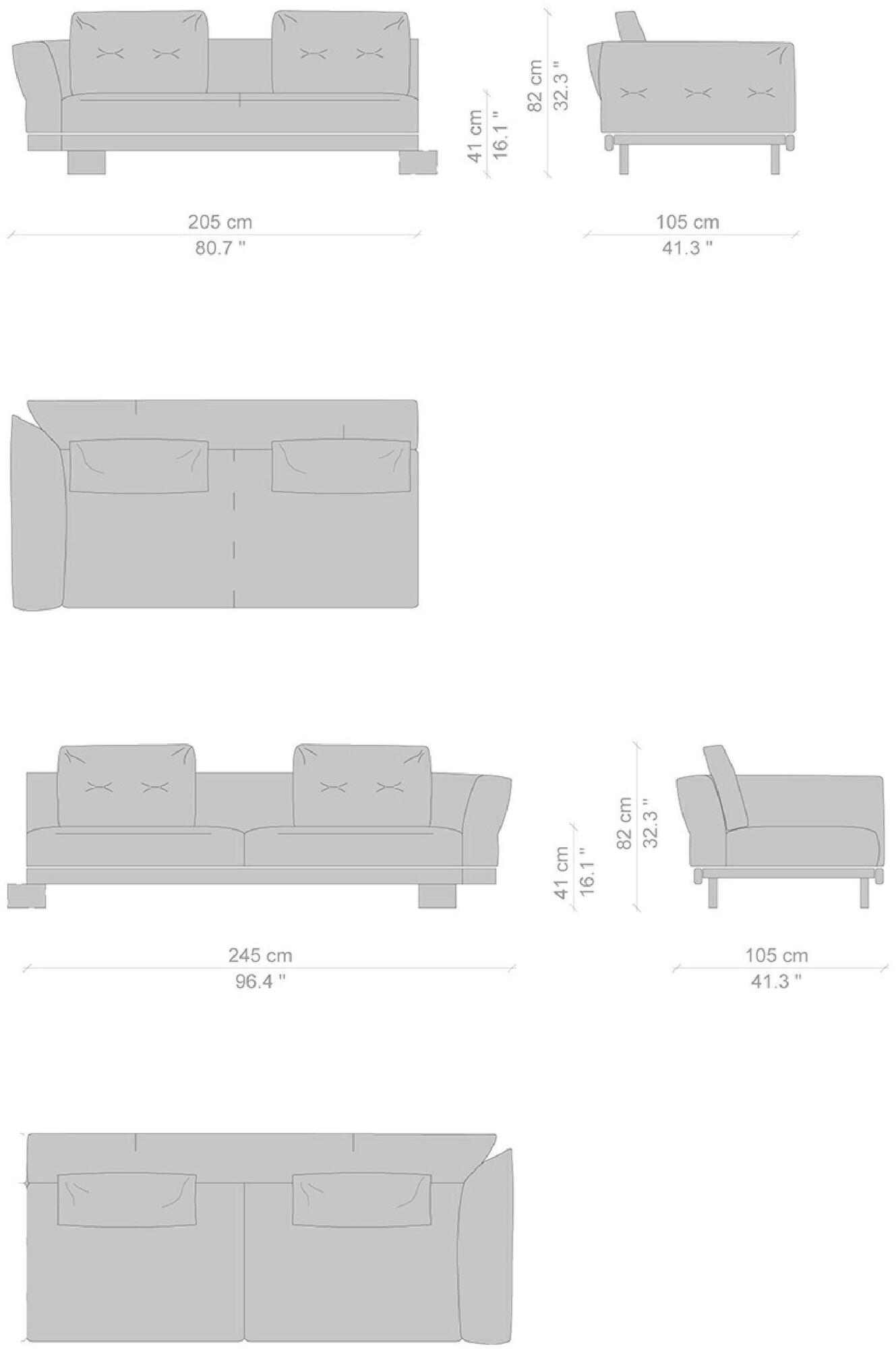 Cassina Модульный модульный диван со съемным чехлом Sengu sun-id-1463927 - Вид №4